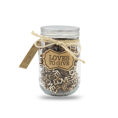 Loves to Give Gift Jar - Handmade Gift