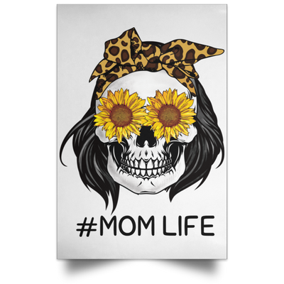 Mom Life Skull Fine Art Print (Frame Not Included) Fine Art Print