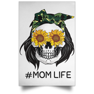 Mom Life Skull Fine Art Print (Frame Not Included) Fine Art Print