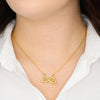 Remember Whose Daughter You Are & Straighten Your Crown! Infinity Necklace