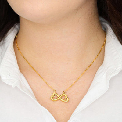 Remember Whose Daughter You Are & Straighten Your Crown! Infinity Necklace