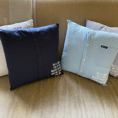 Memory Cushion/Pillow Made out of Your Loved One's Shirt